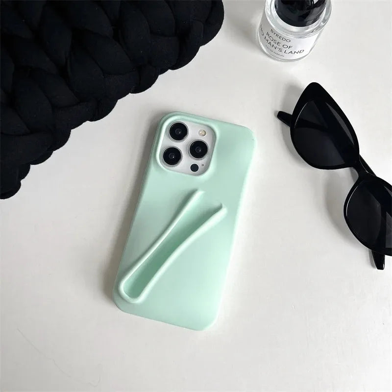 Lipstick Make-Up Soft Silicone Phone Case for Iphone 14 15 Pro Max X Xs XR 11 13 12 Mini 6 7 8 plus SE Portable Lip Gloss Cover