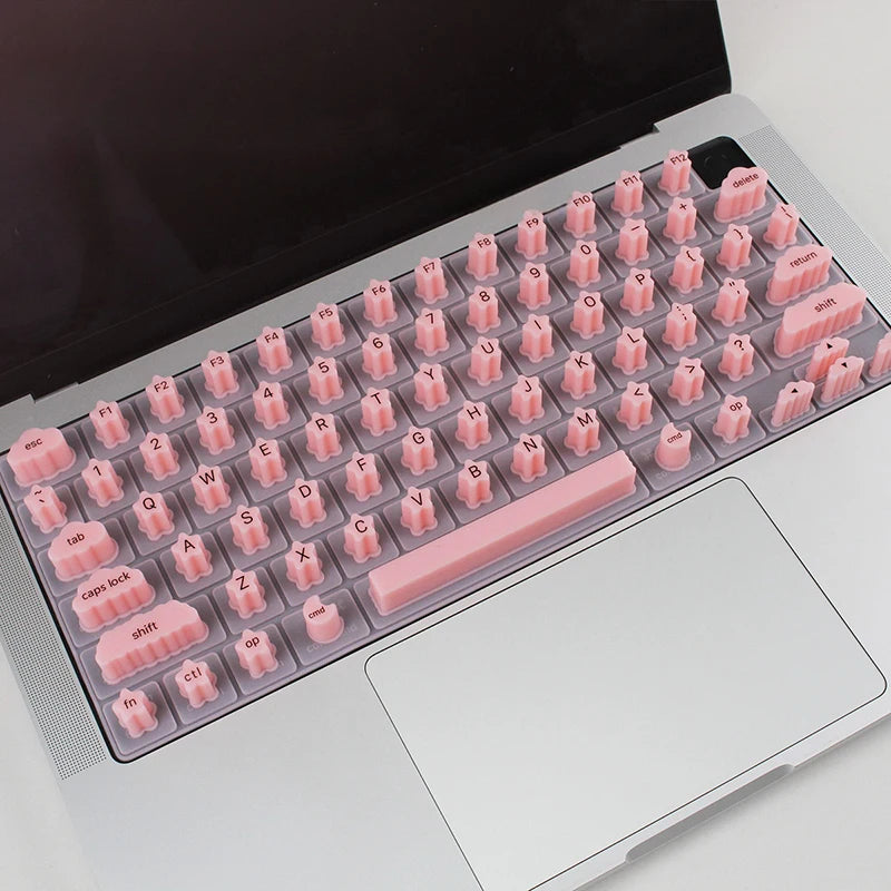 Nail Silicone Keyboard Protective Film for Laptop Nail Long Nail Button Cap Dust Proof Scratch Proof Nail Typing Artifact