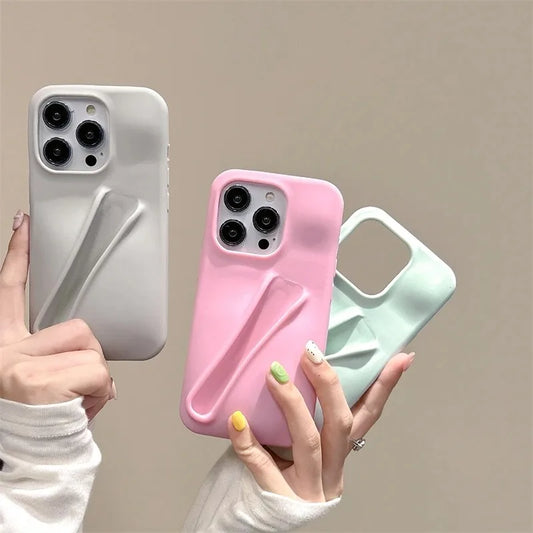 Lipstick Make-Up Soft Silicone Phone Case for Iphone 14 15 Pro Max X Xs XR 11 13 12 Mini 6 7 8 plus SE Portable Lip Gloss Cover