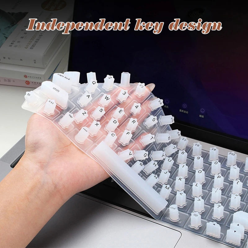 Nail Silicone Keyboard Protective Film for Laptop Nail Long Nail Button Cap Dust Proof Scratch Proof Nail Typing Artifact