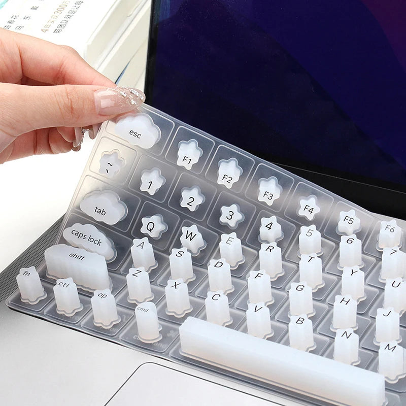 Nail Silicone Keyboard Protective Film for Laptop Nail Long Nail Button Cap Dust Proof Scratch Proof Nail Typing Artifact