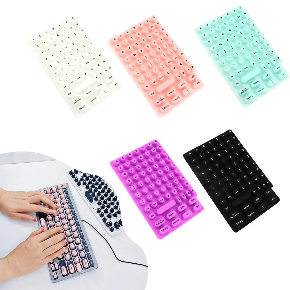 Nail Art Special Typing Artifact Protect Long Nails Silicone Key Cap Keyboard Sticker Desktop Computer Nail Art Keyboard Film